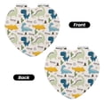 thumbnail image 2 of Kdxio Childish Dinosaur Pocket Mirror, 1X/2X Travel Makeup Mirror 2-Sided Folding Small Mirror Portable Double-Sided Magnifying Cosmetic Mirror for Gift-Heart Shape, 2 of 9