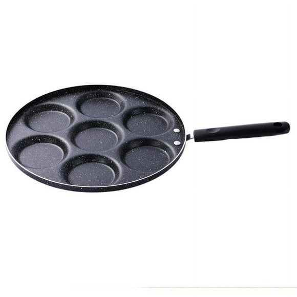 Binwennn Mini Frying Deep Saute Pan with Ceramic Hole Frying Pan Non Stick Pan Frying Eggs Hamburger Mould Fryer