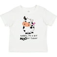 thumbnail image 3 of Inktastic Sorry, I'm a Bit Moody Today Cute Cow Pun Boys or Girls Toddler T-Shirt, 3 of 5
