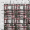 thumbnail image 1 of oneOone Cotton Poplin Fabric Swirl & Check Ikat Print Fabric By Yard 42 Inch Wide, 1 of 1