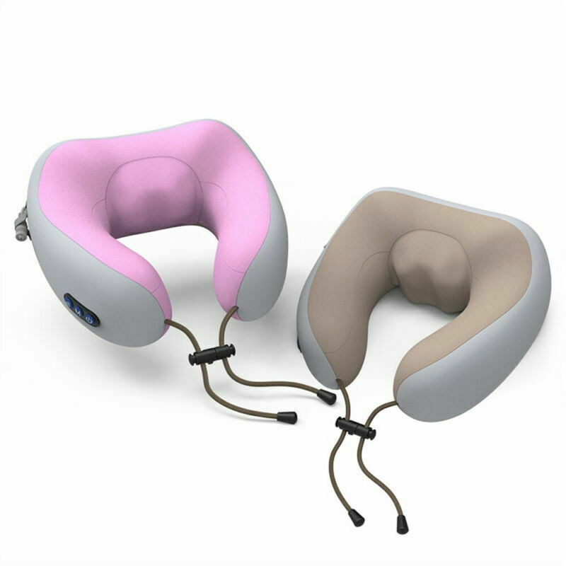 Neck Massager And Travel Pillow U Shaped Neck Pillow And Electric Massager For Muscle Shoulder 