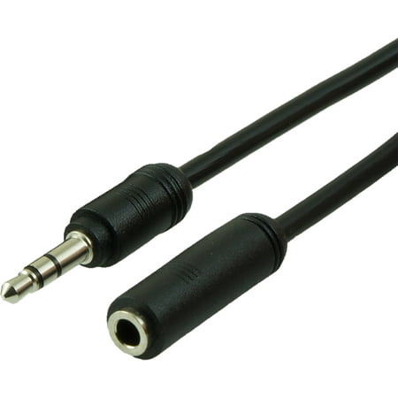 GE 6 ft. 3.5mm Audio Auxiliary Extension Cable, Male to Female Aux Cord, Dual Shielded,