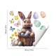 thumbnail image 3 of Uuiauoio 1 Sheet Easter Window Clings for Glass Windows, Easter Egg Bunny Butterfly Stickers Spring Window Clings Decorations, Spring Windows Decals for Home Office Party Decor, 3 of 6