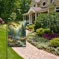 thumbnail image 5 of Deer in Forest by Water Garden Flag 12X18 Double Sided Yard Flags for Outside Outdoor All Seasonal Decoration, 5 of 6