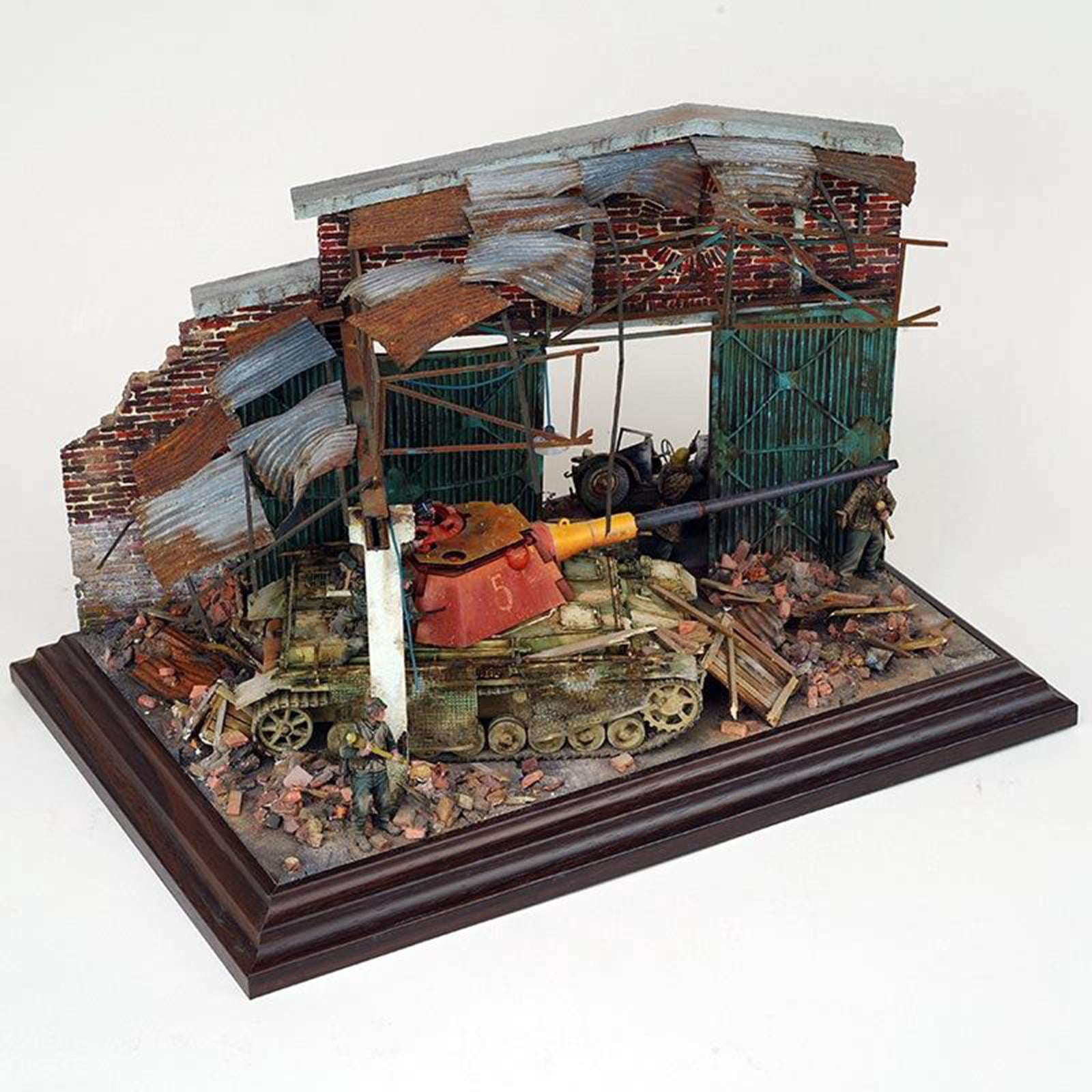 1:35th DIY Dioramas Building Model Kits,Architecture Ruins House Scene,Layout