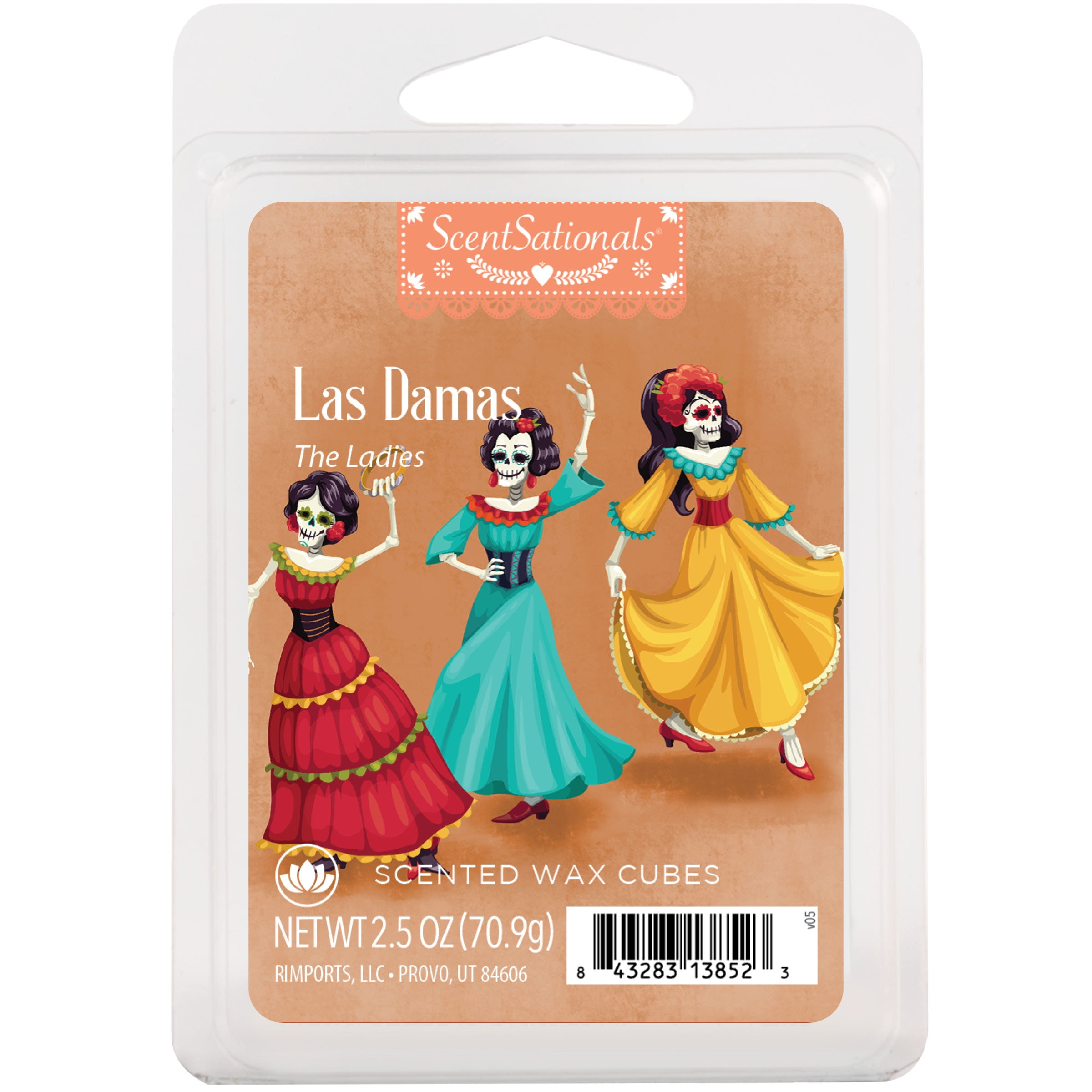 Las Damas (The Ladies) Scented Wax Melts, ScentSationals, 2.5 oz (1-Pack)