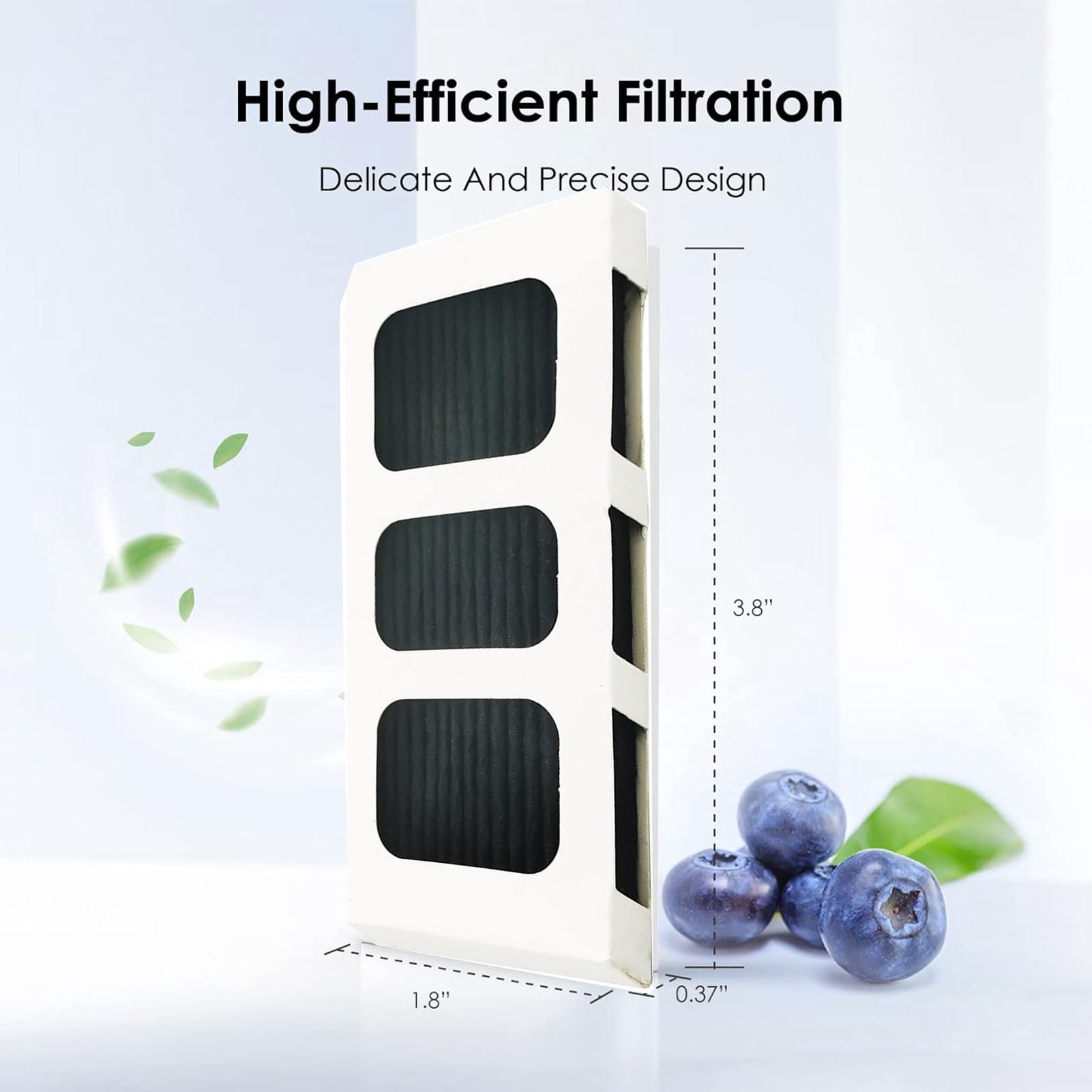 Refrigerator Air Filter Replacement, Reliable Highly Effective Air Purifying Filter elements Long Lasting Activated Carbon Easy Use  For Paultra2