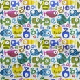 thumbnail image 1 of oneOone Cotton Poplin Twill Yellow Fabric Kids Fish Fabric For Sewing Printed Craft Fabric By The Yard 56 Inch Wide, 1 of 1