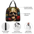 thumbnail image 3 of Naloa Butterfly Flower Plant Skull Print Lunch Box for Women Men,Insulated Lunch Bag,Lunchbox,Thermal Leakproof Cooler,Reusable Lunch Tote Bag for Work School Travel Picnic, 3 of 7
