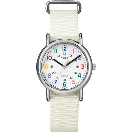 Timex Womens White Weekender Casual Watch