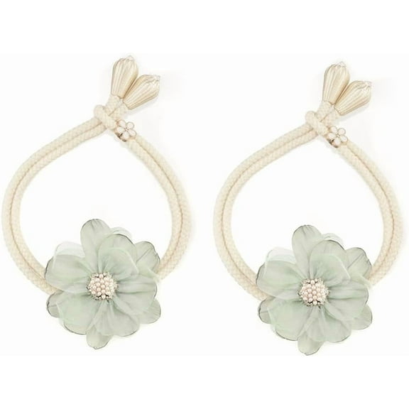 SUQ I OME Lotus Flower Green Curtain Tiebacks