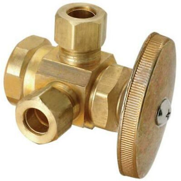 2 PK Brass Craft 1/2" Female Iron Pipe x 3/8" OD Compression x 3/8" OD