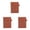 Brown, variant on 1 Pack Pocket Notebook Journal, Mini Hardcover College Ruled Notepad, Portable Writing Notebook with Date Page for Daily Office Working, Personal Notes and Doodling, Red, 3.2”x 4.3”