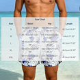 thumbnail image 3 of FAWUUDO Sports Shorts for Men Adjustable Waist Drawstring Loose Fashionable Print Shorts Beach Running Straight Shorts XL C-Multicolor, 3 of 9