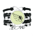 thumbnail image 1 of Hand Drawing Whelk Conch Shell Bracelet Love Accessory Twisted Leather Knitting Rope Wristband, 1 of 3