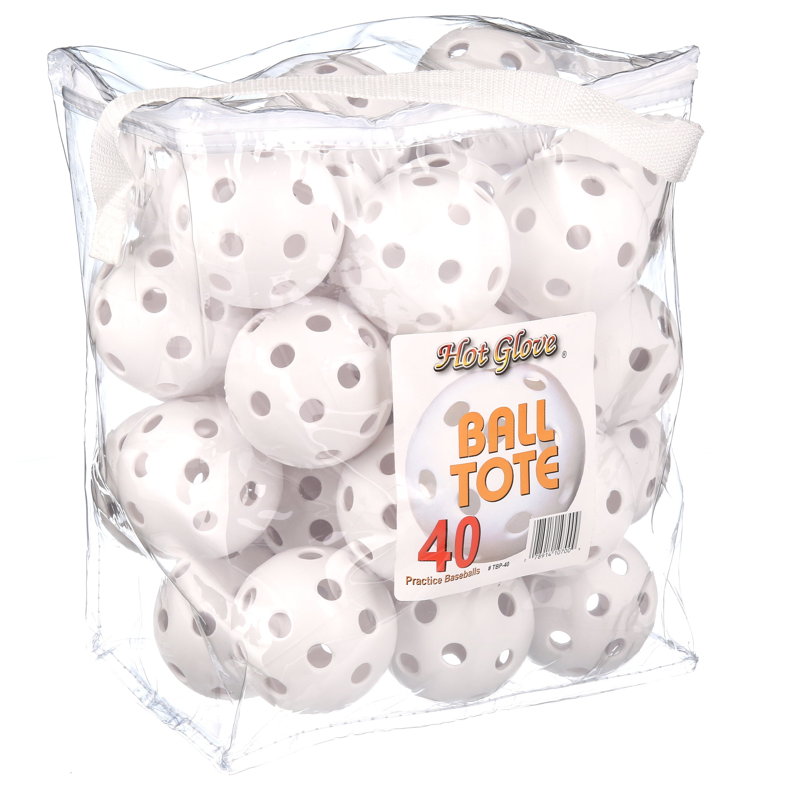 Hot Glove Baseball Practice Balls Tote Bag With 40 Balls