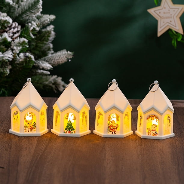 Luces portátiles de Navidad - Decoración colgante a pilas para árboles, sobremesa, decoraciones para el hogar y las fiestas