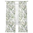 thumbnail image 6 of Spring Floral Sheer Curtains for Living Room Bedroom Summer Botanical Pastoral Watercolor Sheer Curtains 84 Inch Long 2 Panels Set Light Filtering Curtain Window Treatments Drapes for Dining Room, 6 of 6