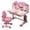 Pink_Desks_B6, variant on AurumEdge Kids Desk and Chair Set, Height Adjustable Kids Study Desk with Widened Tabletop, Spine Protect, for Boys & Girls 3+ (Pink)
