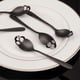thumbnail image 4 of 6 Skull Spoons Black Stainless Steel 18/8 Beautiful Skull Teaspoons Mixing Spoons Coffee Spoons Set, 4 of 5