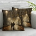 thumbnail image 3 of Chilfamy Rainy Night Stroll Pillow Covers for Couch Sofa Indoor Outdoor Throw Pillow Cover 1PC Spring Season 12x12in, 3 of 5