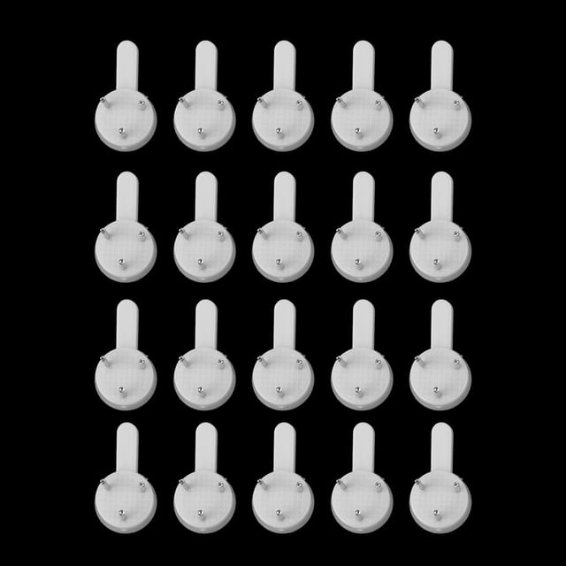 20 s de pared duros para marco de foto colgador para colgar, fijación de fijación L, XL blanco Macarena Ganchos para colgar cuadros en la pared