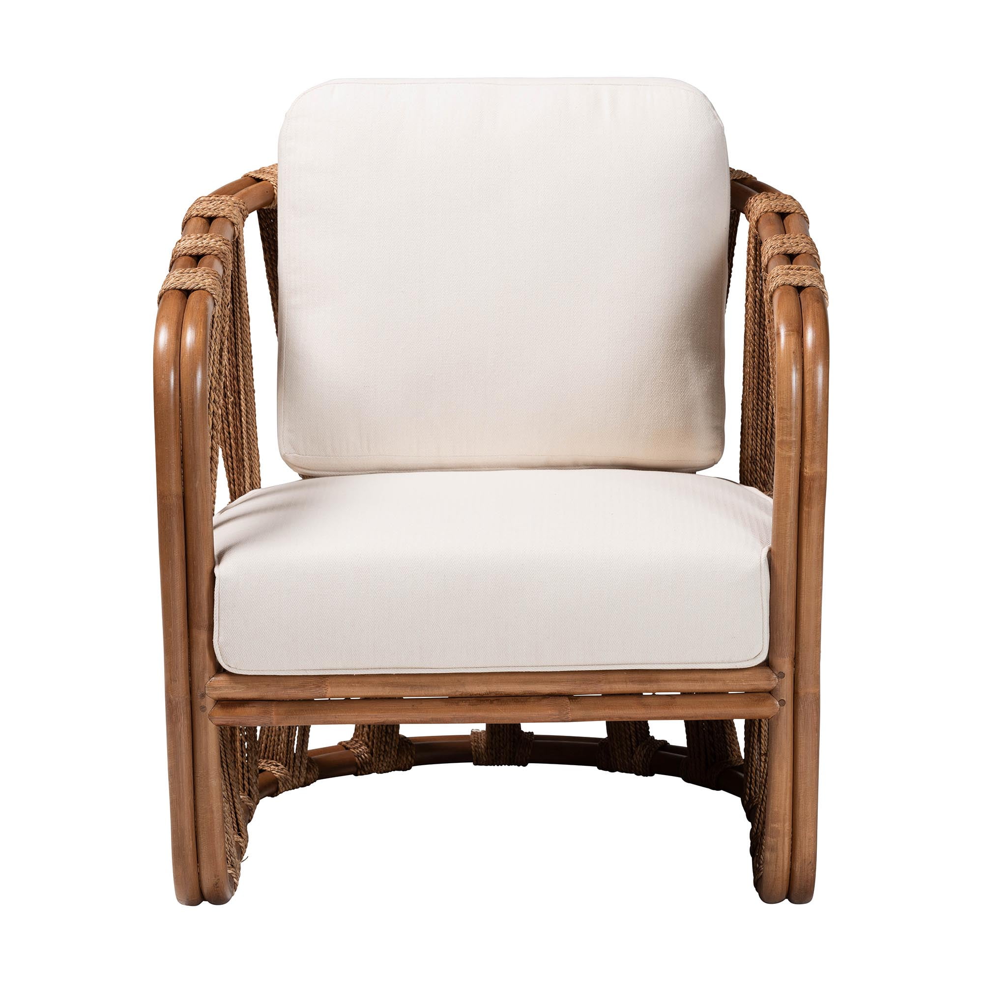 bali & pari Westham Boho Arm Chair, Brown