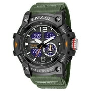 UMEXUS Mens G-Shock Military Watch, Fashion Casual Outdoor Sports Wristwatch Waterproof (Army Green)