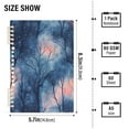 thumbnail image 2 of FORMRS 1-Subject Spiral Notebook 8" x 5" College Ruled 60 Refillable Sheet A5 Hard Cover, Trees in The Night, 2 of 7