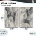 thumbnail image 3 of Stupell Industries Transitional Mottled Fluid Monochrome Gray 2pc Framed Giclee Art Set, 20 x 30 each, by Kippi Leonard, 3 of 7