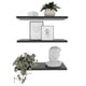 thumbnail image 4 of Set de 3 Estantes Flotantes Moru Spot Color Negro, Repisas de pared, Estantes decorativos, Repisas Modernas para Sala, Recámara y Baño  | 4x40x18cm|, 4 of 7