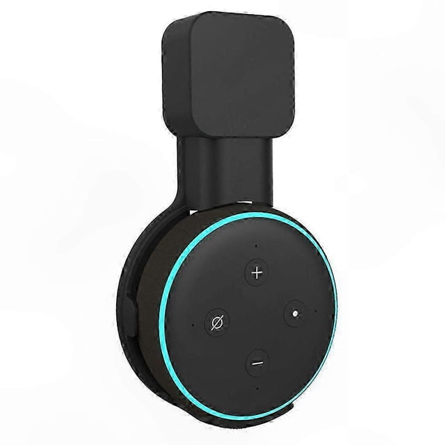 Echo Dot 3rd Gen Wall Mount with Cable Management and Shelf Stand for Smart Speakers