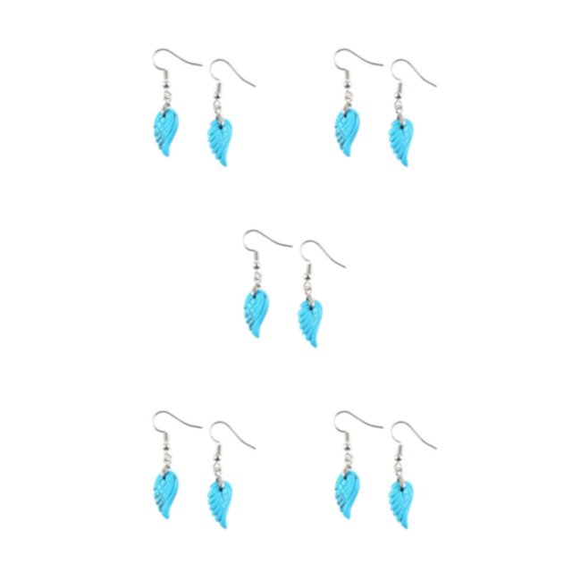 pitrice 1 Pair Pearl Earring Ear Stud Fashion Jewelry Fashionable Workmanship Exquisite Beautiful Rustproof Crystal Women Pendent Type 10 5Set
