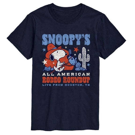 Peanuts - Snoopy American Rodeo - Men's Short Sleeve Graphic T-Shirt