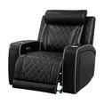 thumbnail image 6 of Gewnee Power Recliner Chair Oversized Electric Air Leather Reclining Chair, USB Charge with Cup Holder Port Comfortable Single Sofa for Living Room, 6 of 13