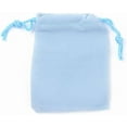 thumbnail image 2 of Velvet Cloth Drawstring Bags Jewelry Bags Christmas Party Wedding Candy Gift Bags Light Sky Blue 9x7cm Velvet, 2 of 4