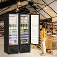 thumbnail image 6 of Zzistar Commercial Refrigerator, 11.6 Cu. Ft Display Fridge Merchandiser Upright Beverage Cooler, Single Glass Door Fridge with LED Light, Adjustable Shelves & Drink Organizers, Black, 6 of 7