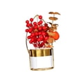thumbnail image 4 of simhoa Chinese New Year Flower Basket, Festival Table Centerpiece Tabletop Photos Props Persimmon, 4 of 8