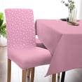 thumbnail image 6 of Chair Covers for Dining Room Set of 4,Christmas Winter Snowflakes Stretch Seat Protector Removable Washable Chairs Slipcovers for Kitchen Banquet Wedding Hotel,Gold and White, 6 of 6