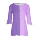 thumbnail image 5 of Camisetas con Cuello en V Mujeres Moda Impresa 3/4 Mangas Blusa, Top Cómodo Casual para el Hogar Y Diario, 5 of 5