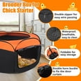 thumbnail image 3 of Chick Brooder Box, Upgrade Double Door Brooder Box for Chick Starter Kit, Pop-Up Baby Chicken Pen Supplies Brooding Up to 15 Baby Chick, Duck and Quail, 3 of 7