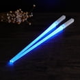 thumbnail image 3 of 1 par de palillos de sable de luz LED Light Up, duraderos, ligeros, portátiles, sin BPA y aptos para alimentos (azul), 3 of 8