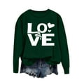 thumbnail image 4 of Ounisa Womens Valentines Sweatshirt Love Heart Graphic Print Pullover Casual Long Sleeve Valentine's Blouse Top, 4 of 5