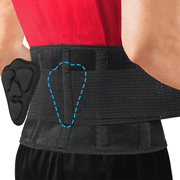 Hlthair Back Brace for Lower Back Pain, Back Brace with Lumbar Pad, Back Support Belt for Women & Men, L