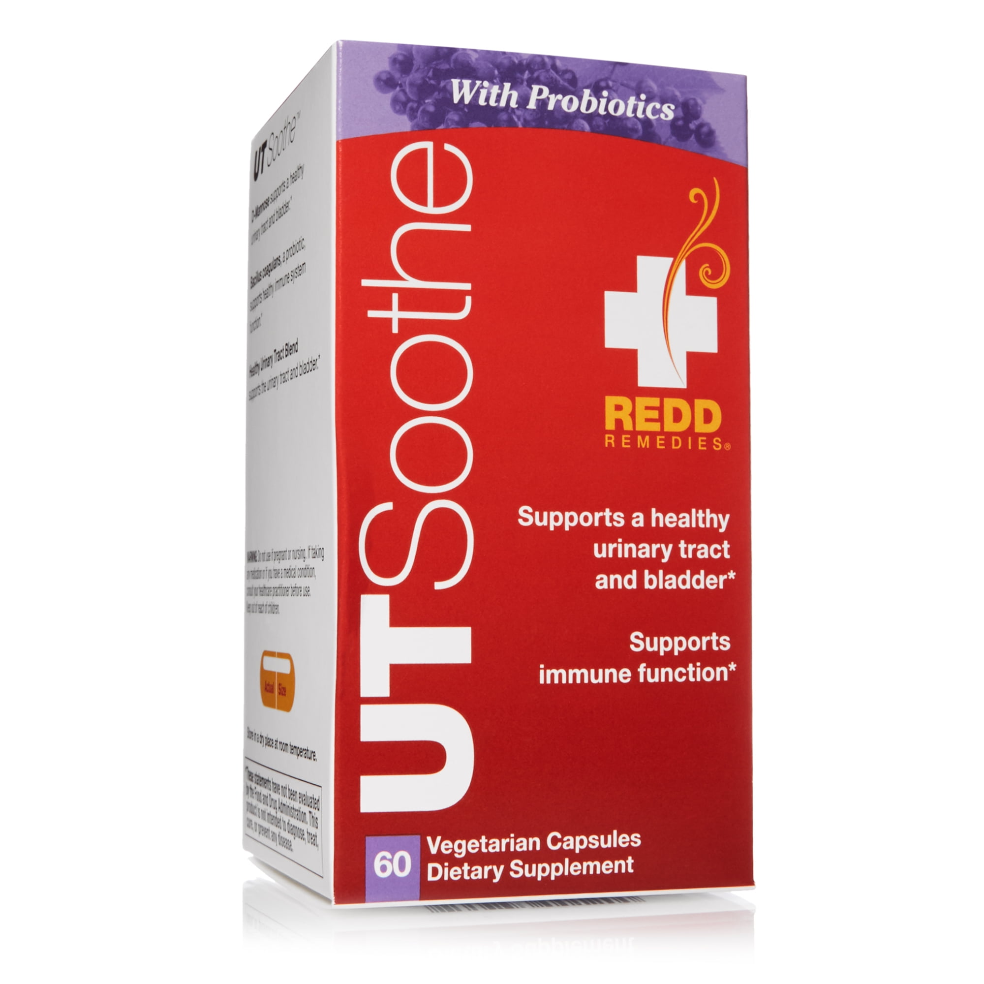 Redd Remedies, UT Soothe with Probiotics, Supports Immune and Urinary Tract Health, 60 Capsules