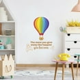 thumbnail image 2 of Give Away Hot Air Balloon Quote Cartoon Quotes Decors Wall Sticker Art Design Decal for Girls Boys Kids Room Bedroom Nursery Kindergarten Home Decor Stickers Wall Art Vinyl Decoration (30x27 inch), 2 of 2