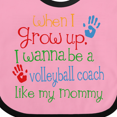 thumbnail image 4 of Inktastic Volleyball Coach Like Mommy Boys or Girls Baby Bib, 4 of 4
