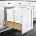 thumbnail image 6 of Rev-A-Shelf 4WC-18DM2 Double 35 Quart Maple Bottom Pullout Waste Container, 6 of 8