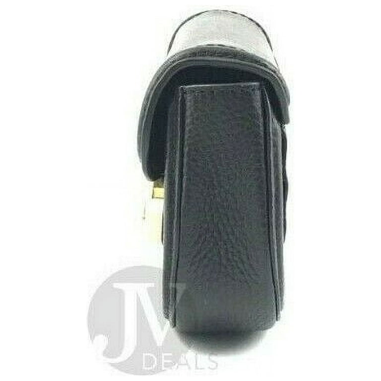 Michael Kors FULTON FLAP CONTINENTAL 黒 Michael Kors Fulton Black Leather Small Belt Bag Crossbody Waist