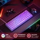 thumbnail image 3 of HK GAMING GK61 60% v3 | Teclado Mecánico para Juegos Hotswap | 61 Teclas con Retroiluminación RGB Multicolor para PC/Mac Gamer | Distribución US (Lavanda, Cherry Mx Speed Silver), 3 of 8